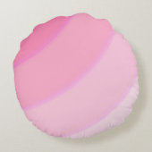 Draaipatroon Pastel Lila Roze Rond Kussen (Achterkant)