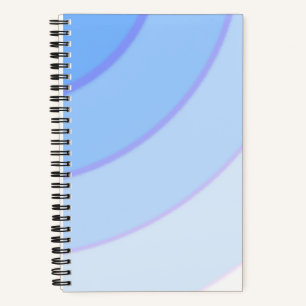 Draaipatroon pastel ombre blauw notitieboek