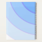 Draaipatroon pastel ombre blauw planner (Achterkant)