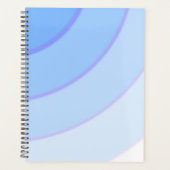 Draaipatroon pastel ombre blauw planner (Voorkant)