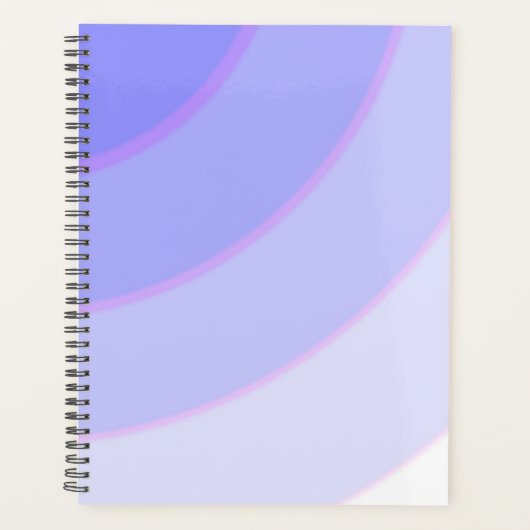 Draaipatroon pastel ombre paarse planner (Voorkant)