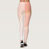 Draaipatroon pastel ombre Peach Leggings (Achterkant)