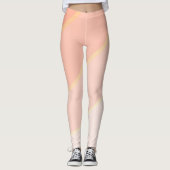 Draaipatroon pastel ombre Peach Leggings (Voorkant)