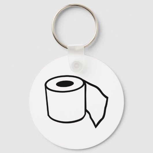 Draairol voor toiletpapier sleutelhanger (Voorkant)