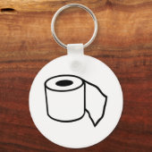 Draairol voor toiletpapier sleutelhanger (Voorkant)
