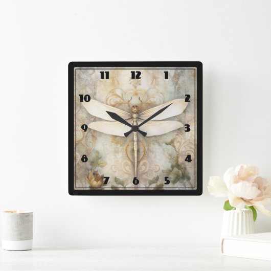 Draairy Vintage Vierkante Klok (Huis)