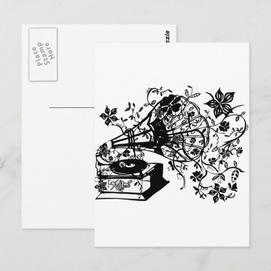 draaischijf van de Oudschool Briefkaart (Voorkant / Achterkant)