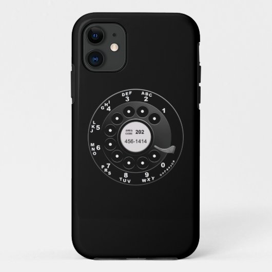 Draaischijf van draaischijftelefoon Case-Mate iPhone case (Achterkant)