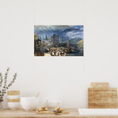 draaisel - Uitzicht van het snijvlak met de figure Poster (Keuken)