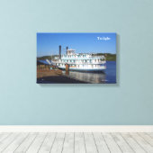 Draaislijnovelafdrukking Canvas Afdruk (Insitu (Houten vloer))