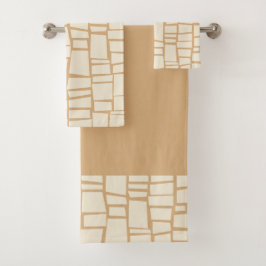 Draaistekset voor geometrisch patroonbad bad handdoek