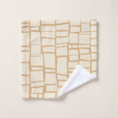 Draaistekset voor geometrisch patroonbad bad handdoek (Wasdoekje)