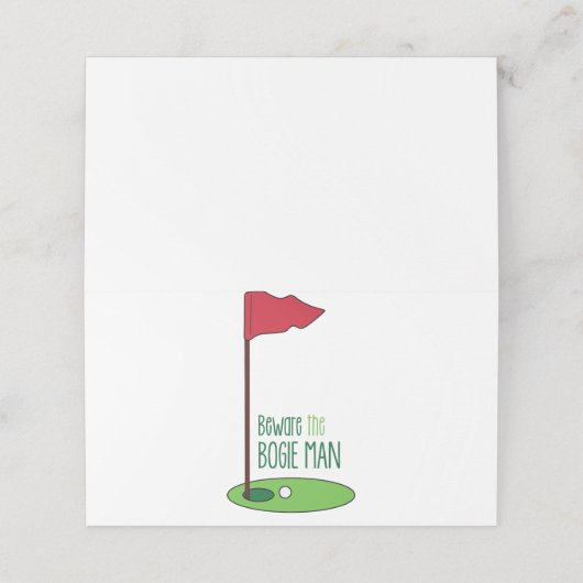 Draaistel Man Plaatskaartje (Buitenkant ongevouwen)