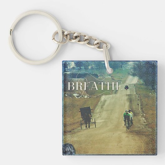 Draaistellen en fietsen sleutelhanger (voorkant)