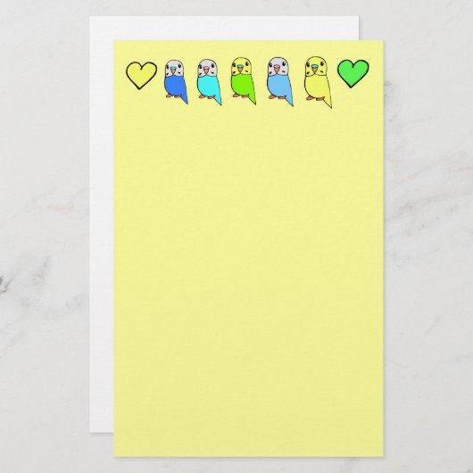 Draaistellen en harten briefpapier (Voorkant / Achterkant)