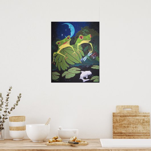 draaistellen en koi poster (Keuken)