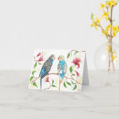 Draaistellen - originele waterverf blanco kaart (Gele Bloem)