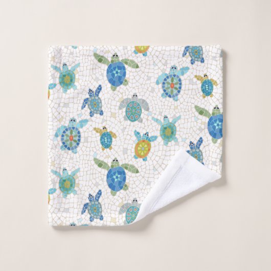 Draaistoestel met draaimozaïek bad handdoek (Wasdoekje)