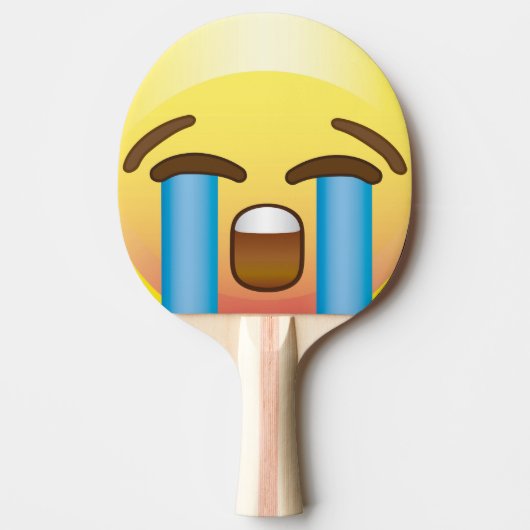 Draaistoortjes Emoji Face Ping Pong Paddle Tafeltennisbatje (Voorkant)