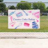 Draaiswerktuigen en gereedschap voor roze blauwe m spandoek (Insitu)