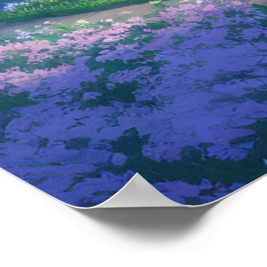 Draait bij de Hilltop-tempel Poster (Hoek)