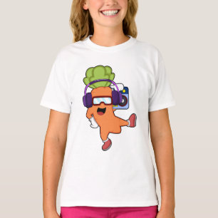 Draait bij Muziek met hoofdtelefoon T-shirt