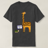 Draait de Funny Turtle Giraffe op T-shirt (Design voorkant)