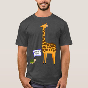 Draait de Funny Turtle Giraffe op T-shirt