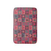 Draait en sterren roze badmat (Voorkant Verticaal)