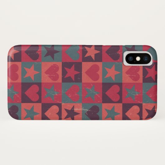 Draait en sterren roze Case-Mate iPhone case (Achterkant (horizontaal))
