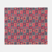 Draait en sterren roze fleece deken (Voorkant (Horizontaal))