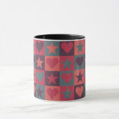 Draait en sterren roze mok (Midden)