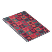 Draait en sterren roze notitieboek (Rechterzijde)