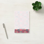 Draait en sterren roze post-it® notes (Kantoor)