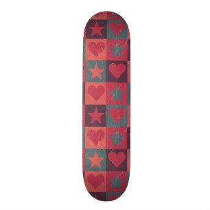 Draait en sterren roze skateboard