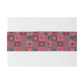 Draait en sterren roze uitnodigingen wikkel (Achterkant Voorbeeld)