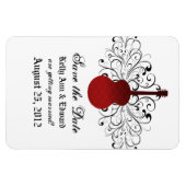 Draait gitaar sparen de Magnet van de Datum, Rood Magneet (Horizontaal)