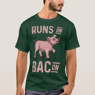 Draait op Bacon Funny Foodie Varken Liefhebber Var T-shirt