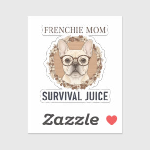 Draait op koffie en Franse chaotische grappige hon Sticker