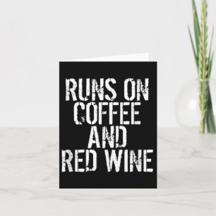 Draait op koffie en rode wijn kaart