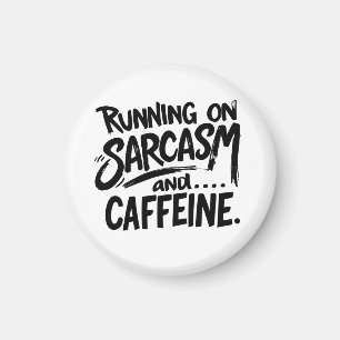 Draait op sarcasme en cafeïne magneet