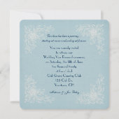 Draait Renewal-lace-hoeken op zachte aquatextuur Kaart (Voorkant)