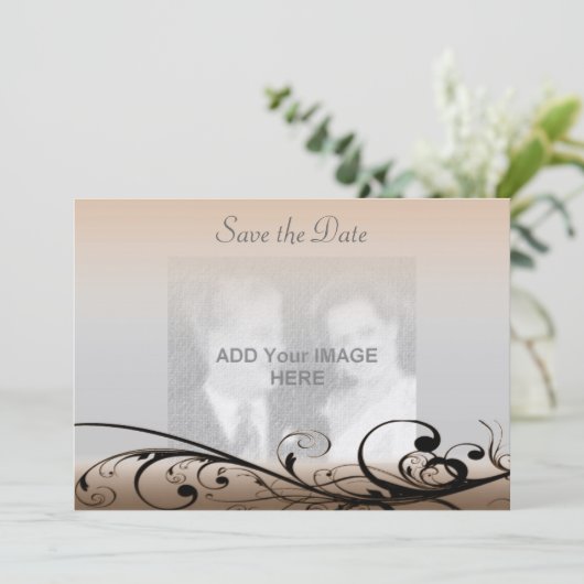 Draait sparen de Uitnodiging van de Datum (Staand voorkant)