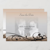 Draait sparen de Uitnodiging van de Datum (Voorkant / Achterkant)