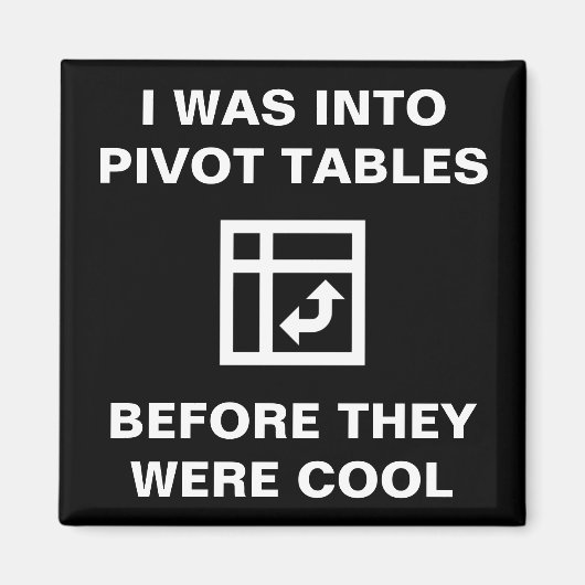 draaitabellen boekhoudkantoor Humor Magneet (Voorkant)