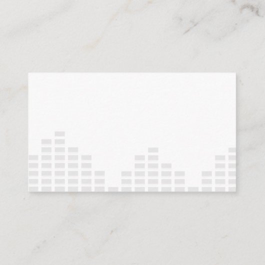 Draaitafel voor Koptelefoon | Vinyl Visitekaartje (Achterkant)