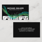 Draaitafels | DJ | Muzieknoten Visitekaartje (Voorkant / Achterkant)