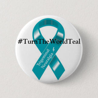 #DraaiTheWorldTeal-knop Ronde Button 5,7 Cm