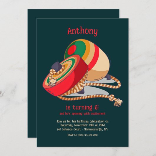 Draaitol kaart (Voorkant / Achterkant)