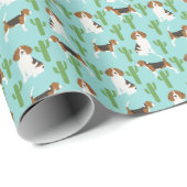 Draaiwerk voor beagles en cactus cadeaupapier (Rol Hoek)